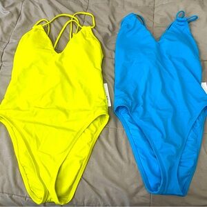 New with tags Shade and Shore high leg one piece swimsuits